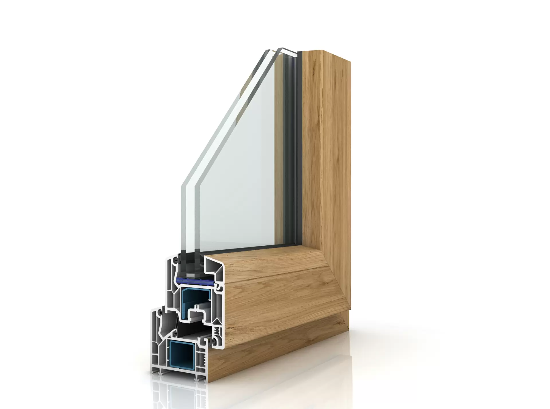 Perfil de puertas y ventanas PDV70/PDV70W UPVC