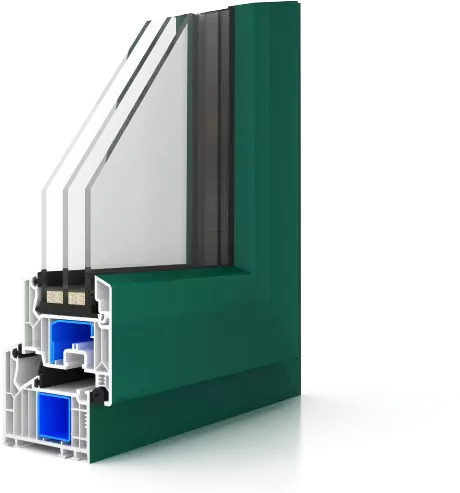 PWV82M/W/A/F Perfil de puertas y ventanas de U-PVC