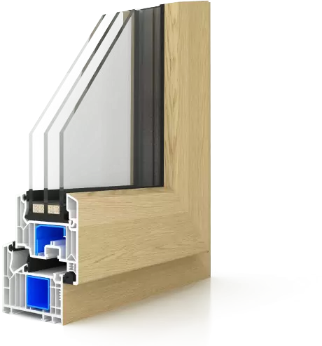 PWV82M/W/A/F Perfil de puertas y ventanas de U-PVC