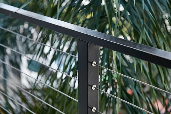 barandilla de cable al aire libre, barandilla de cable de acero inoxidable, barandilla de cable de cubierta