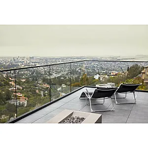 barandilla de cubierta sin marco, barandilla de vidrio sin...