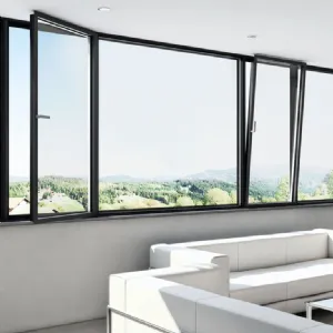 Ventana oscilobatiente de aluminio TG75