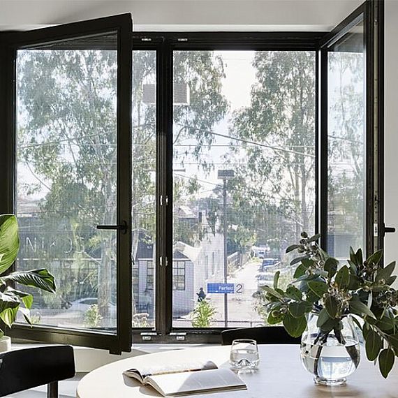 Ventana basculante y basculante de aluminio TGF85