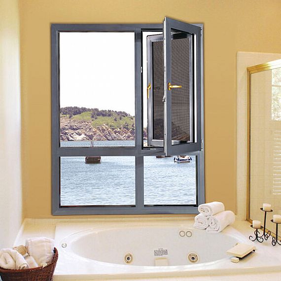 TGN90 Ventana oscilobatiente de aluminio con pantalla de apertura hacia el interior